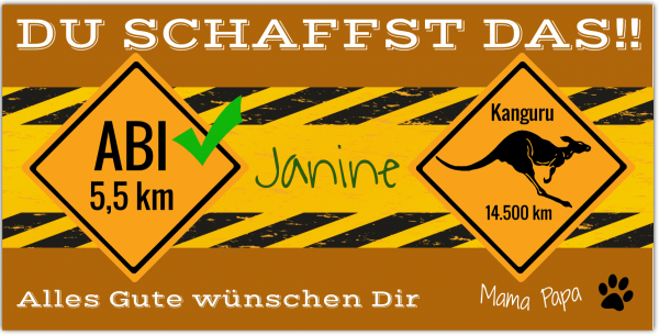 ABI Plakat auf PVC Banner
