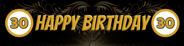 30. Geburtstag | Geburtstags-Banner | Banner zum Geburtstag | Mesh | Werbebanner | Bannerdruck