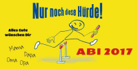 ABI Plakate "Die letzte Hürde" Bannerdruck - Online gestalten ABI Plakate "Die letzte Hürde" Bannerdruck - Online gestalten