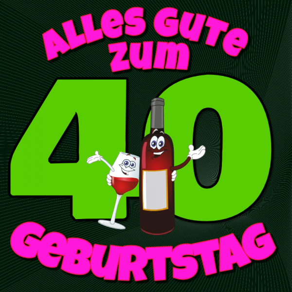 40. Geburtstag | Geburtstagsbanner | Banner zum Geburtstag