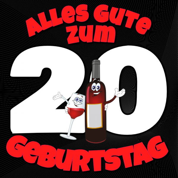 20. Geburtstag | Geburtstagsbanner | Banner zum Geburtstag |