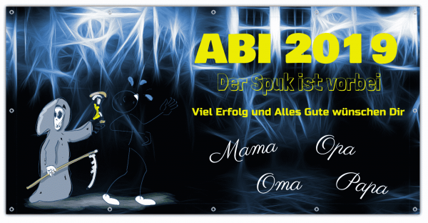 ABI Banner "Der Spuk ist vorbei"