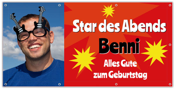 Geburtstagsbanner | Banner zum Geburtstag | Geburtstags-Banner | Geburtstags Banner |