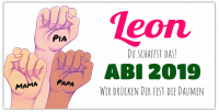 Abiplakat "Wir drücken Dir die Daumen" Online gestalten Abiplakat "Wir drücken Dir die Daumen" Online gestalten