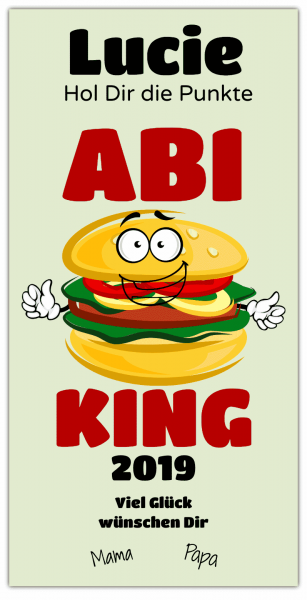Abi-Banner "ABI-KING" - Hochformat PVC-Banner