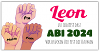 Abiplakat "Wir drücken Dir die Daumen" Online gestalten Abiplakat "Wir drücken Dir die Daumen" Online gestalten