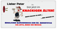 Geburtstags Banner Knackiges Alter Geburtstags Banner Knackiges Alter